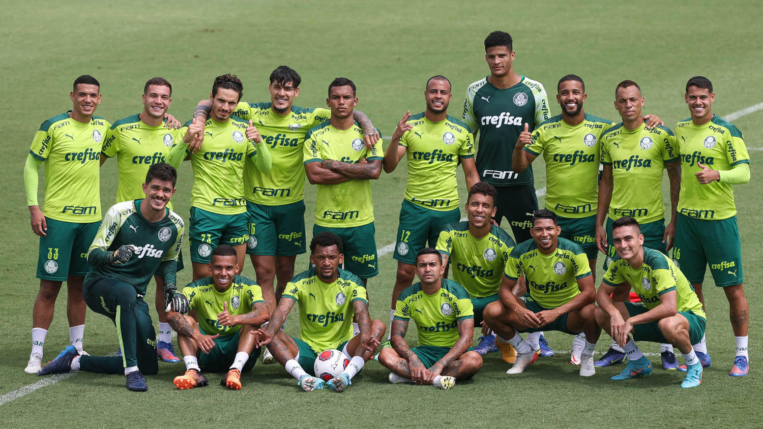 Palmeiras faz treino tático e atividades técnicas para final contra o São Paulo