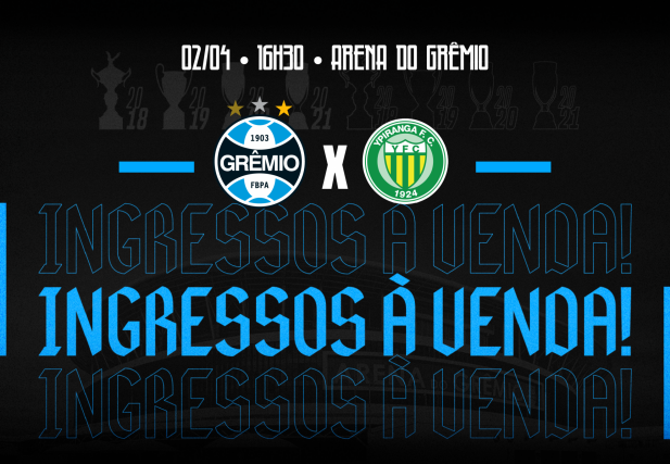 Ingressos para final do Campeonato Gaúcho entre Grêmio x Ypiranga