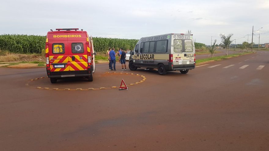 Mais um acidente envolvendo Van Escolar é registrado no perímetro urbano de Cascavel