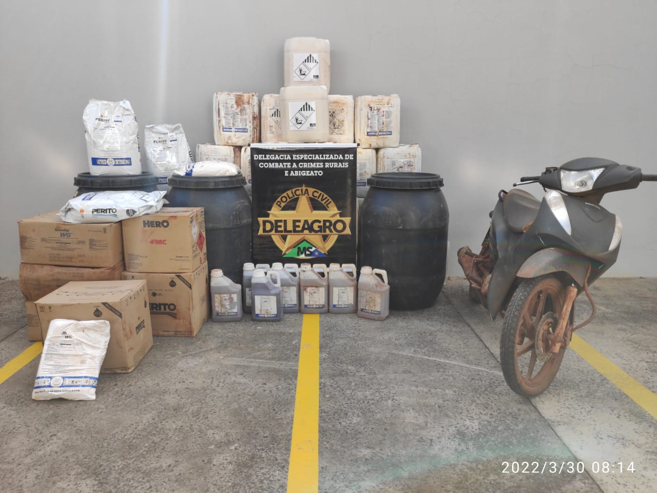 Polícia Civil prende homem em flagrante por comércio ilegal de agrotóxicos