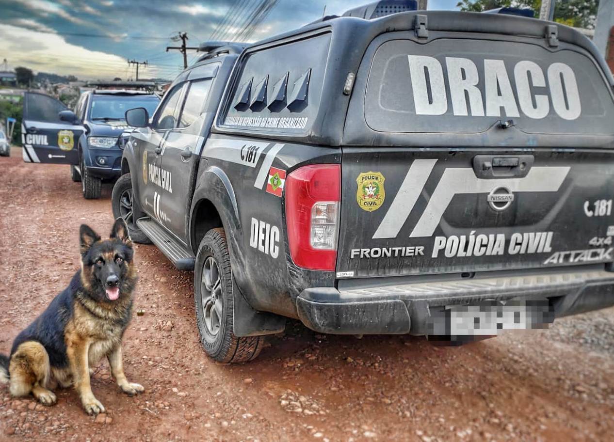 Polícia Civil cumpre mandado de busca e apreensão em Campo Erê em investigação de suspeita de violência