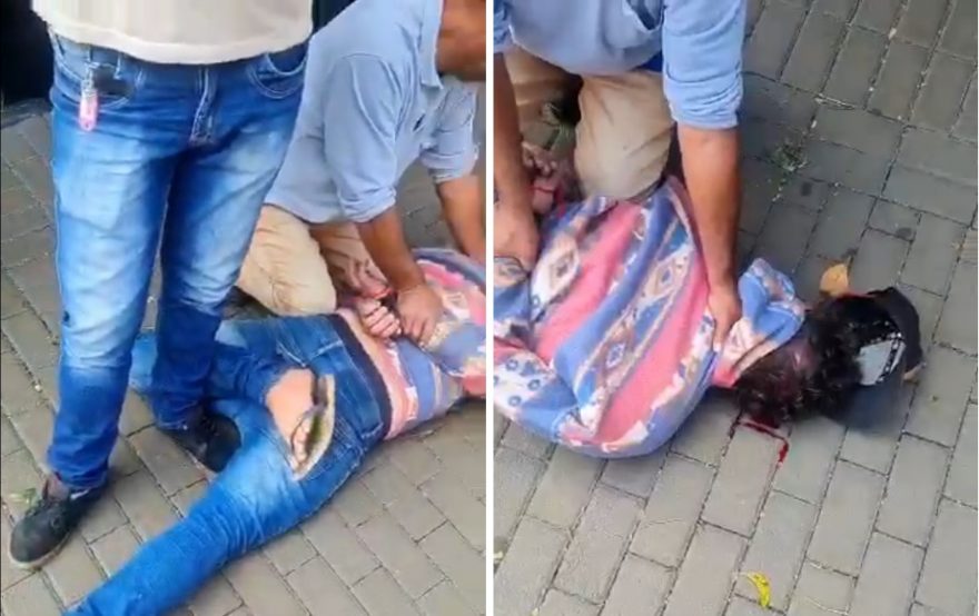“Cara caiu e bateu o nariz no chão”: Vídeo mostra ladrão sendo imobilizado após realizar furto no Alto Alegre