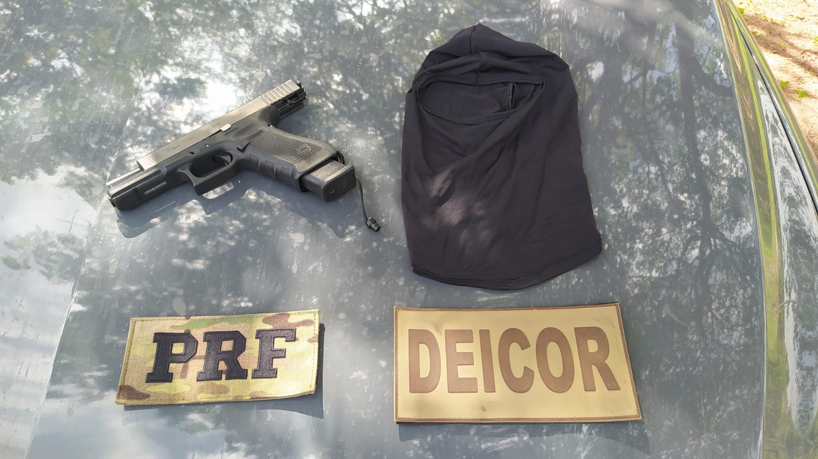 PRF e DEICOR realizam ação integrada após roubo ao Banco do Brasil em Lajes/RN