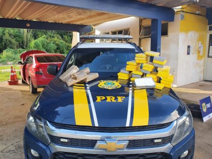 Em Porto Velho/RO, PRF apreende 30,965 Kg de Cocaína e 4 Kg de Skunk Imagem referente a Em Porto Velho/RO, PRF apreende 30,965 Kg de Cocaína e 4 Kg de Skunk