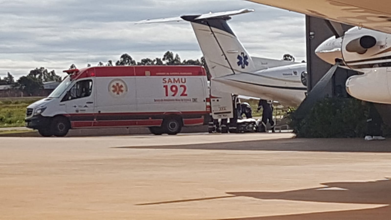 Paciente de Chopinzinho é transferido para Cascavel de avião