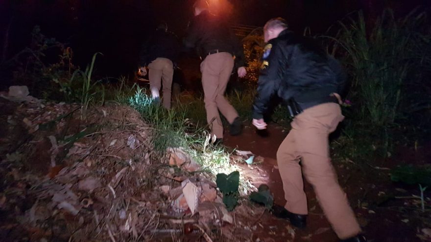 PM é mobilizada para realizar buscas por possível cadáver que estaria em riacho no Santa Cruz