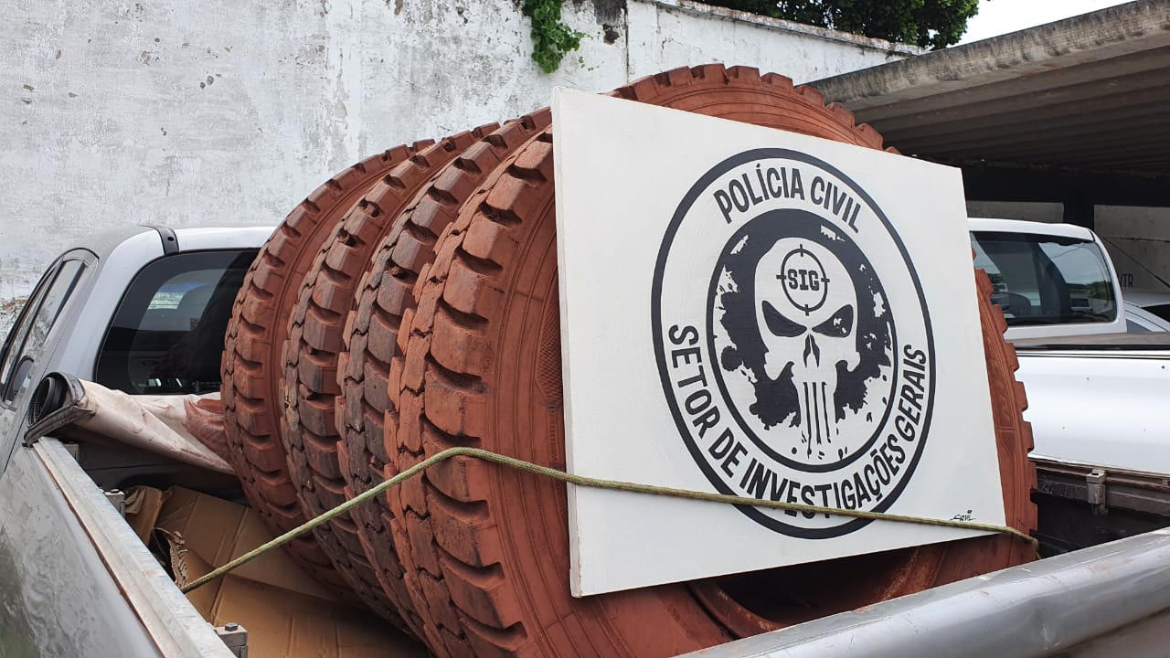 Polícia Civil recupera pneus e celulares furtados em Corumbá