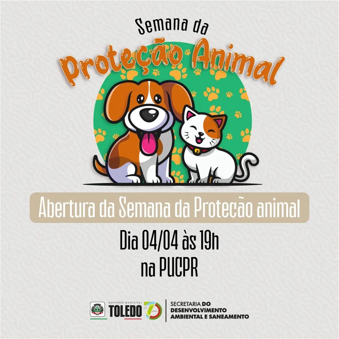 Toledo – SMDAS realiza 1ª Semana da Proteção Animal em Toledo