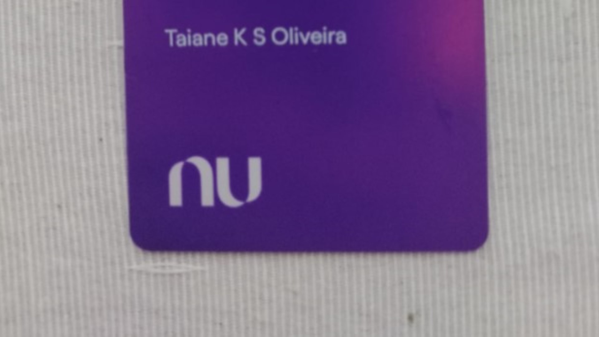 Cartão de Tatiane K. S. Oliveira foi encontrado