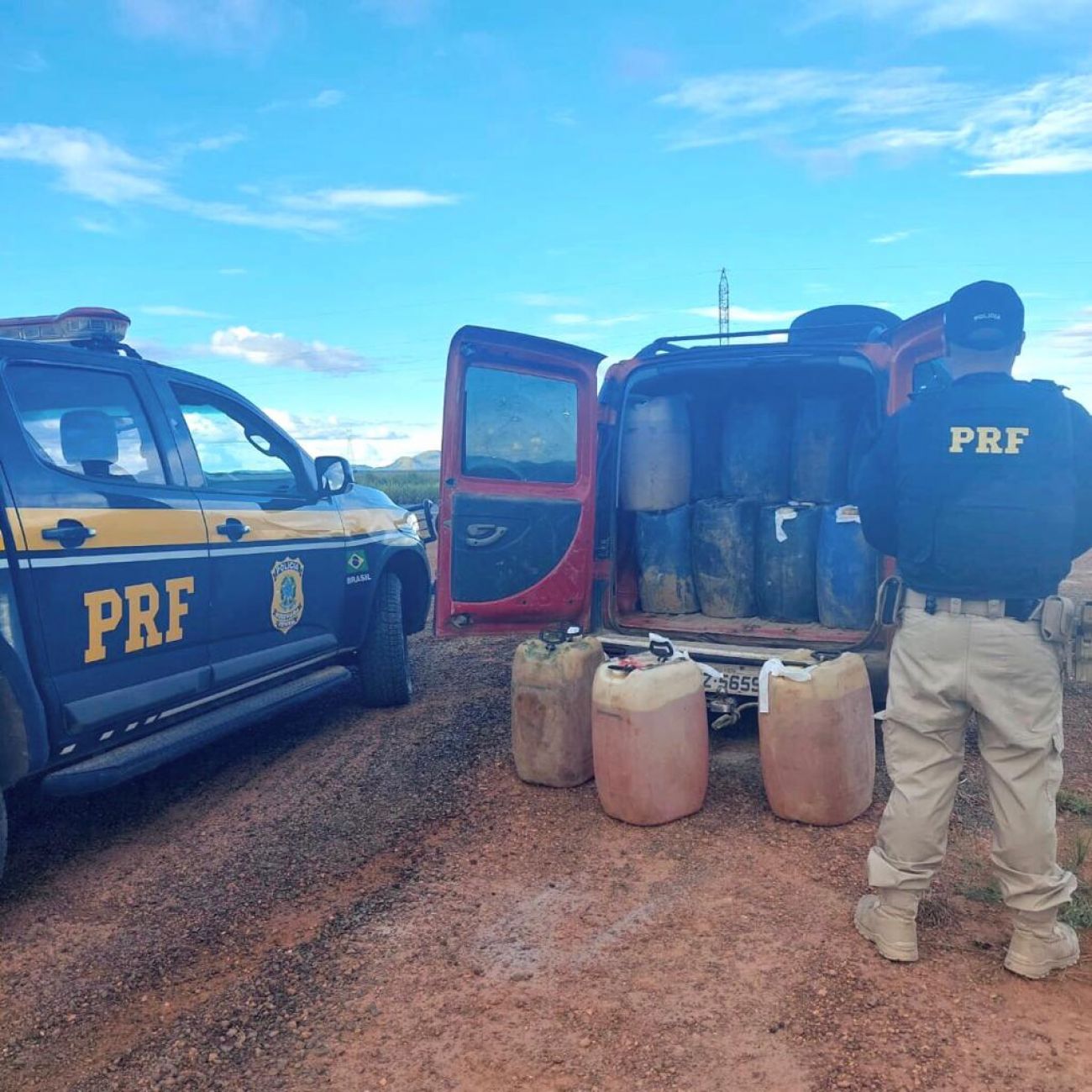 PRF apreende mais de 1500 L de combustível em Boa Vista