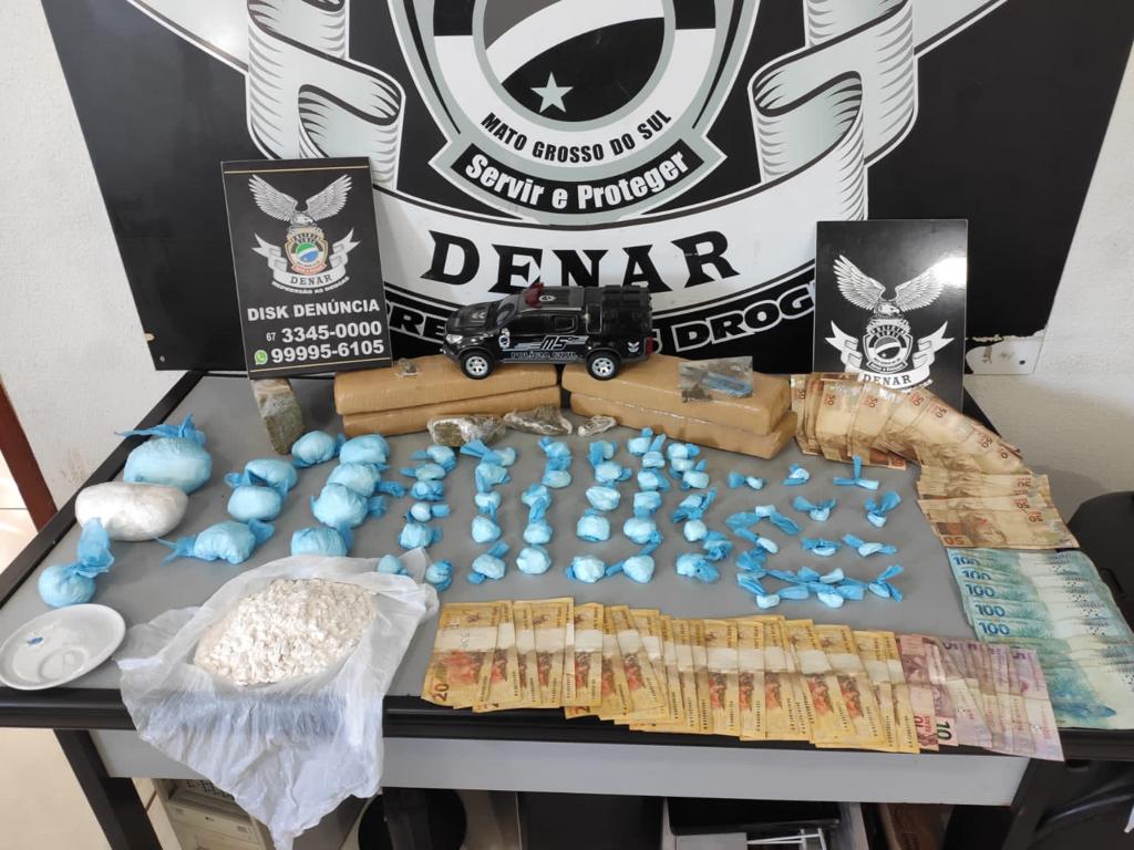 Polícia Civil fecha ponto de venda de drogas e prende irmãos, em Campo Grande