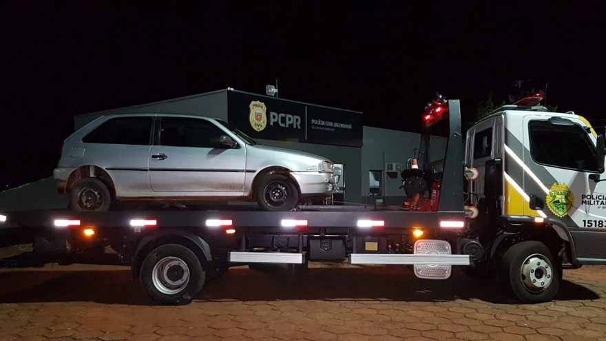 Gol de placa AKQ-8453 com alerta de furto é recuperado pela GM no Bairro Esmeralda
