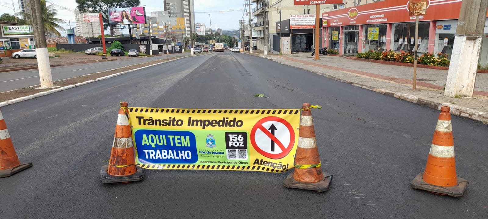Veja qual trecho da Avenida Costa e Silva está interditado para obras nesta semana