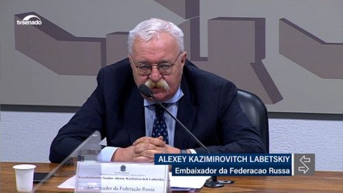 Senadores da CRE questionam embaixador da Rússia sobre guerra na Ucrânia Imagem referente a Senadores da CRE questionam embaixador da Rússia sobre guerra na Ucrânia