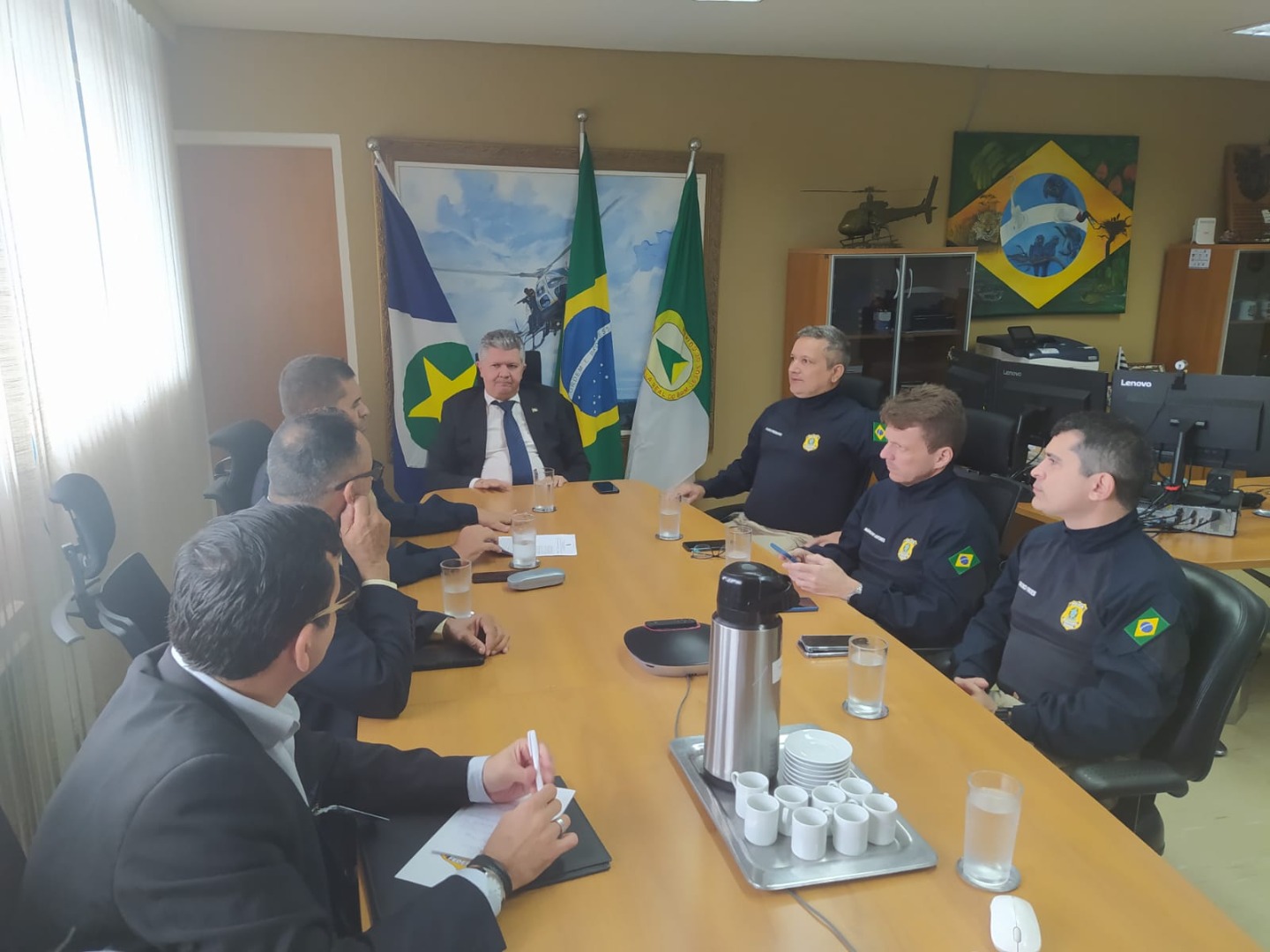 PRF e SESP do MT realizam reunião para integração da rede de rádio digital no Estado de Mato Grosso