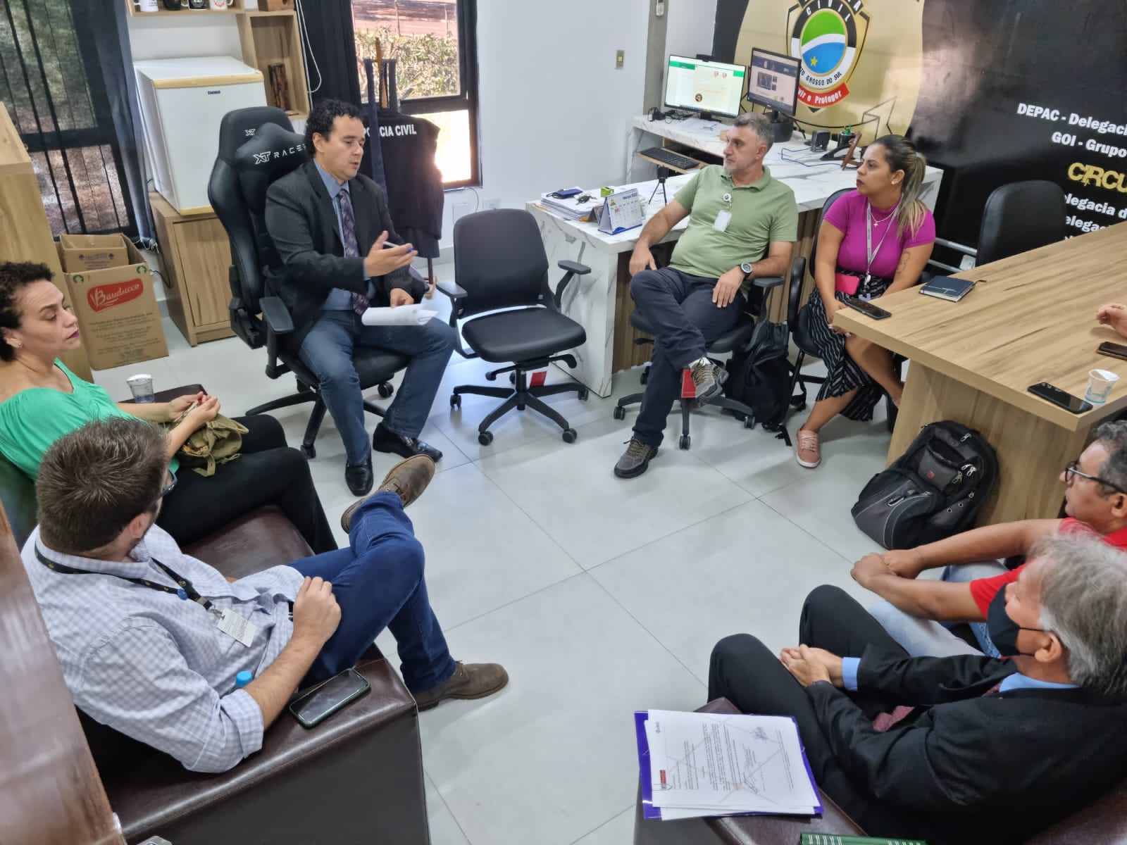 Diretor do DPC recebe lojistas para discutir segurança na região central de Campo Grande