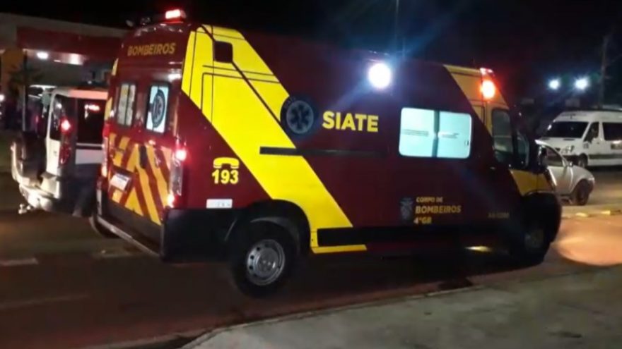 Corpo de Bombeiros é acionado para atender vítima de colisão de trânsito