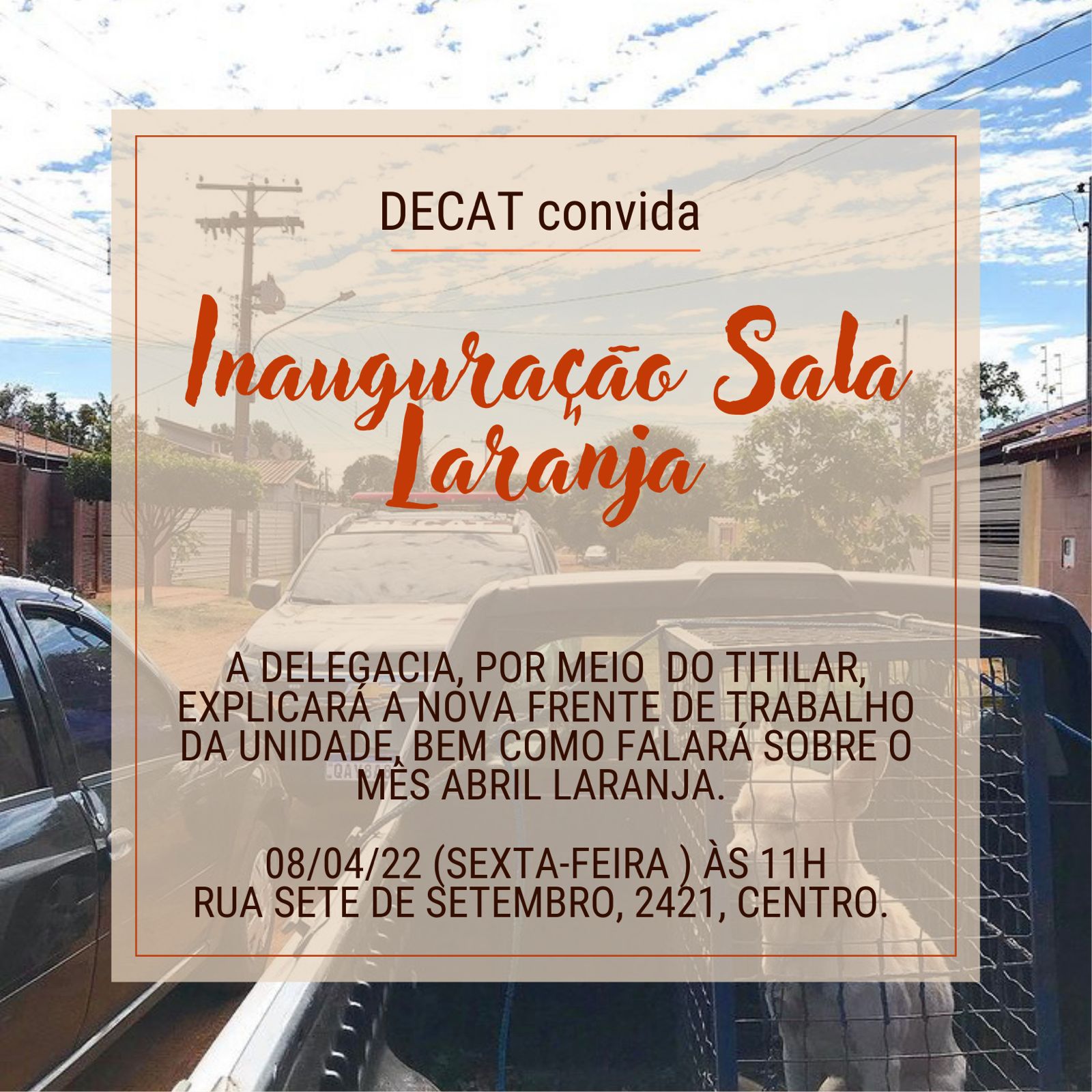 Decat inaugura sala laranja em Campo Grande