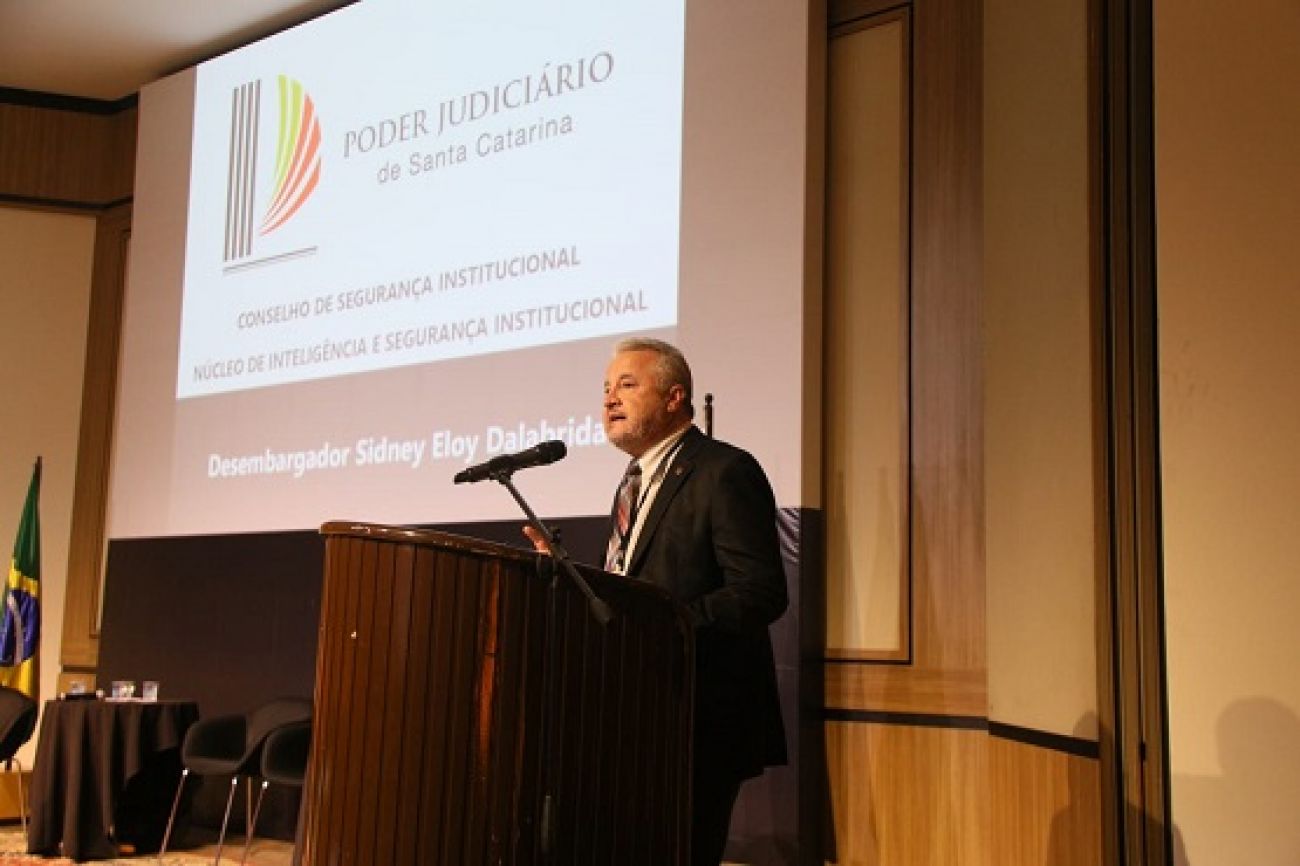 Desembargador do TJSC faz a palestra de abertura do Encontro Nacional de Inteligência do Poder Judiciário