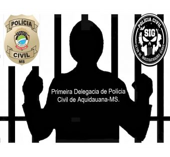 Policiais civis cumprem dois mandados de prisão em Aquidauana Imagem referente a Policiais civis cumprem dois mandados de prisão em Aquidauana