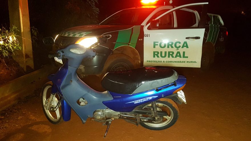 Motocicleta furtada há mais de um ano em Toledo é recuperada pela GM no Bairro Interlagos