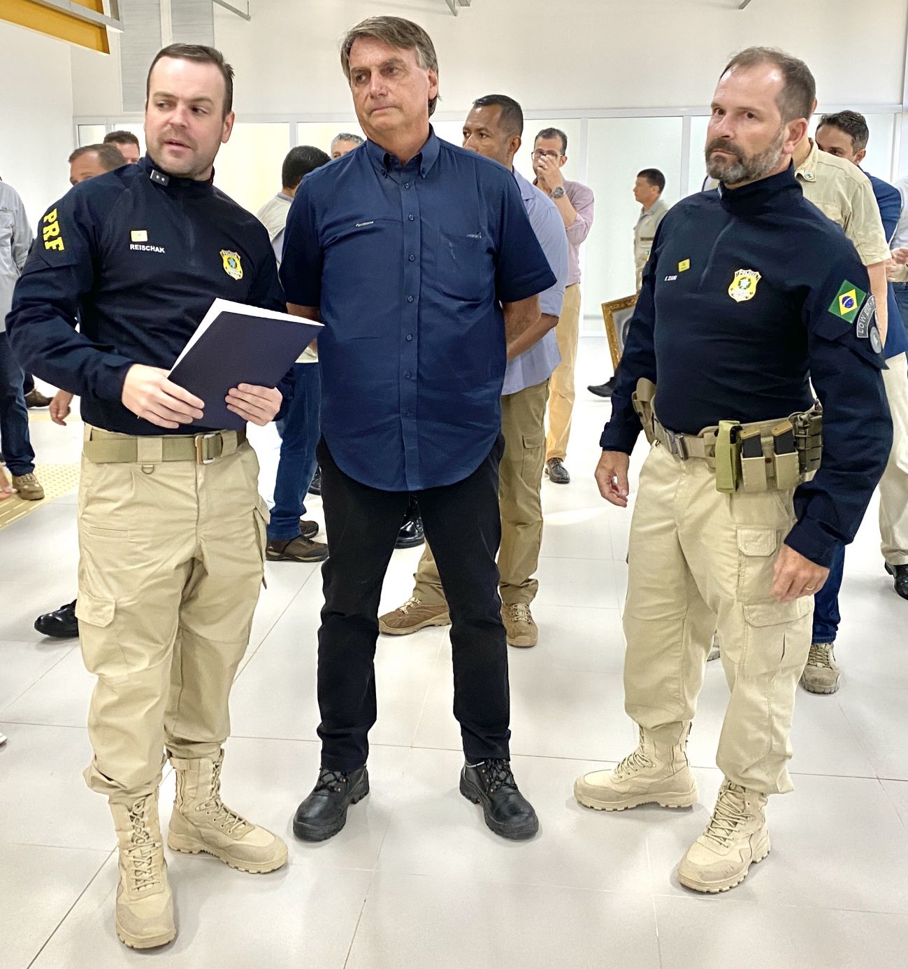 PRF participa da visita do Presidente Bolsonaro ao Rio Grande do Sul