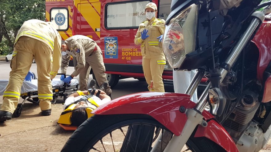 Acidente de trânsito mobiliza Corpo de Bombeiro na Região Central de Cascavel