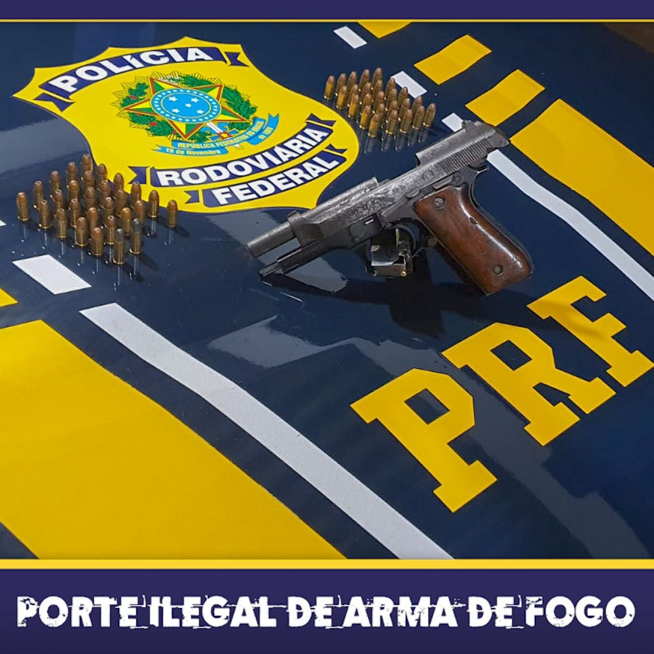 Em Rondônia, PRF registra duas prisões por porte ilegal de arma de fogo