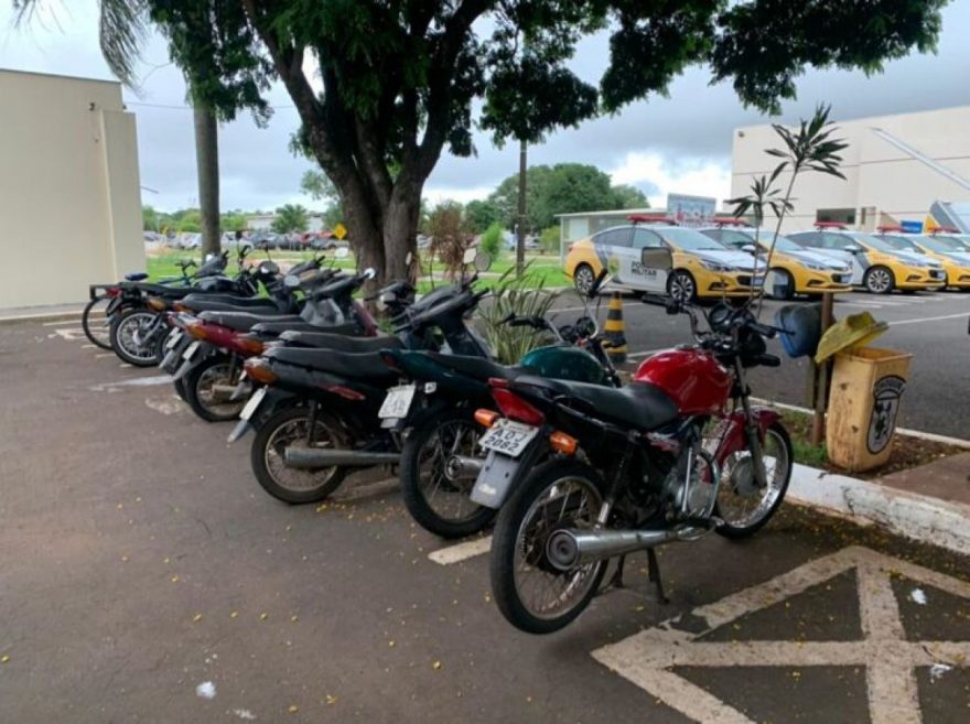 PM de Arapongas recupera mais de 20 motos; assista