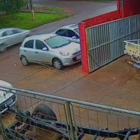 Imagem referente a Câmera registra vítima e suposto assassino minutos antes de homicídio