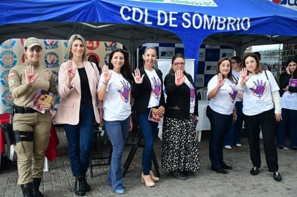 Comarca de Sombrio, engajada, reforça ações de divulgação da Campanha Sinal Vermelho