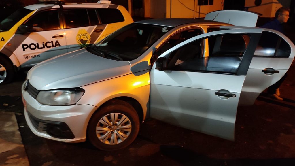 Veículo de taxista é roubado em Cascavel e recuperado em Guaíra