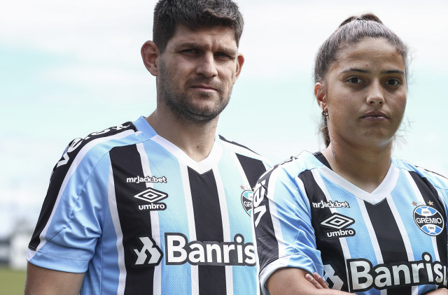 Grêmio anuncia novo patrocinador nos uniformes das equipes profissionais feminina e masculina 