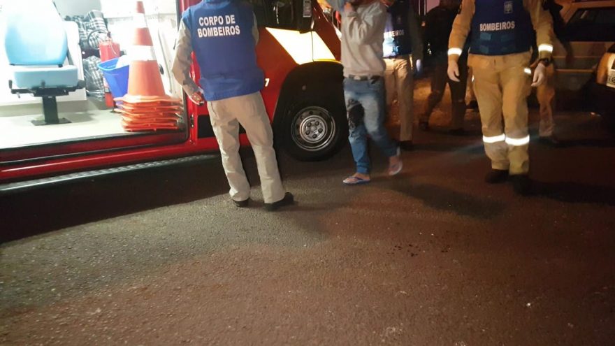 Homem baleado de raspão no rosto é socorrido pelo Siate no Loteamento Sanga Funda
