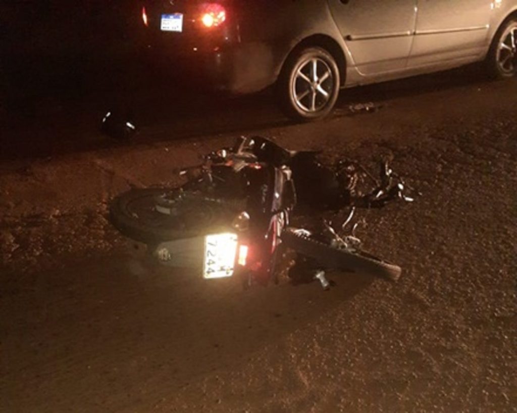 Condutor de motocicleta morre em colisão com automóvel em Realeza