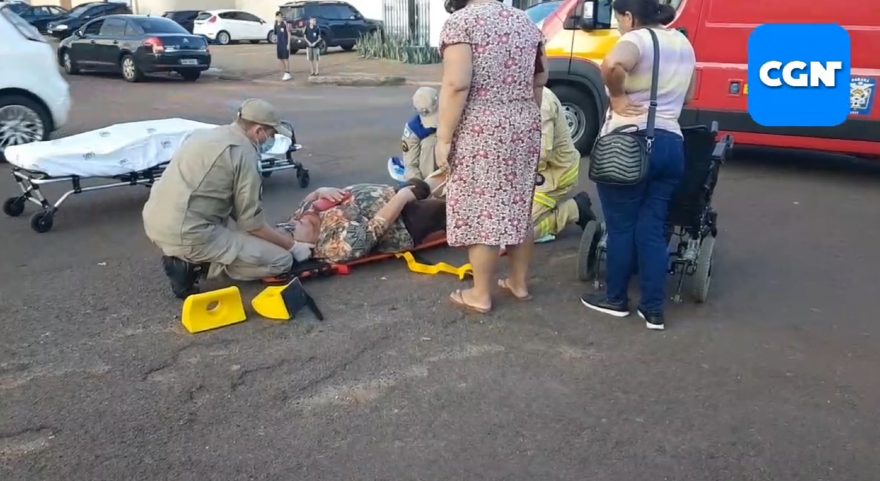 Mulher em cadeira de rodas é atropelada no Bairro Alto Alegre