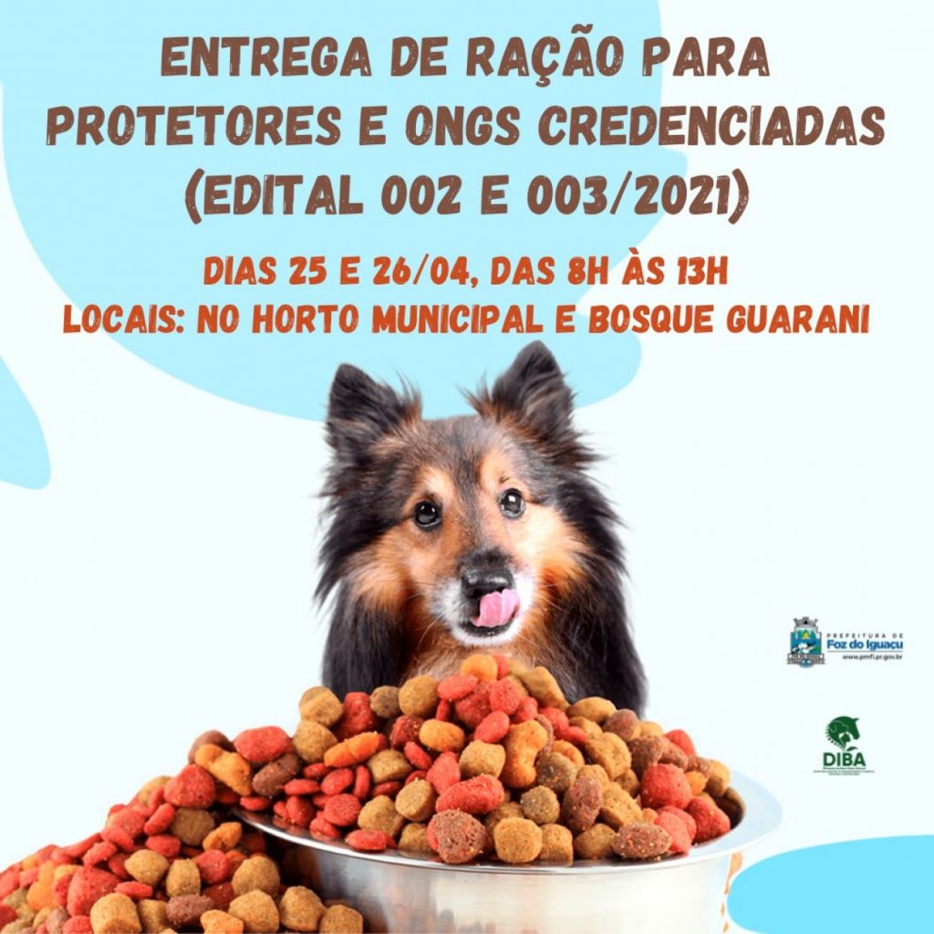 Diretoria de Bem-Estar Animal realiza distribuição de ração para cães e gatos