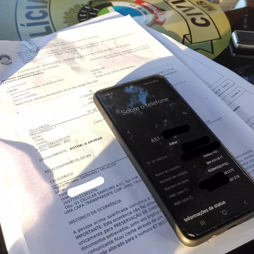 Polícia Civil recupera celular extraviado e orienta população quanto ao crime de apropriação de coisa achada