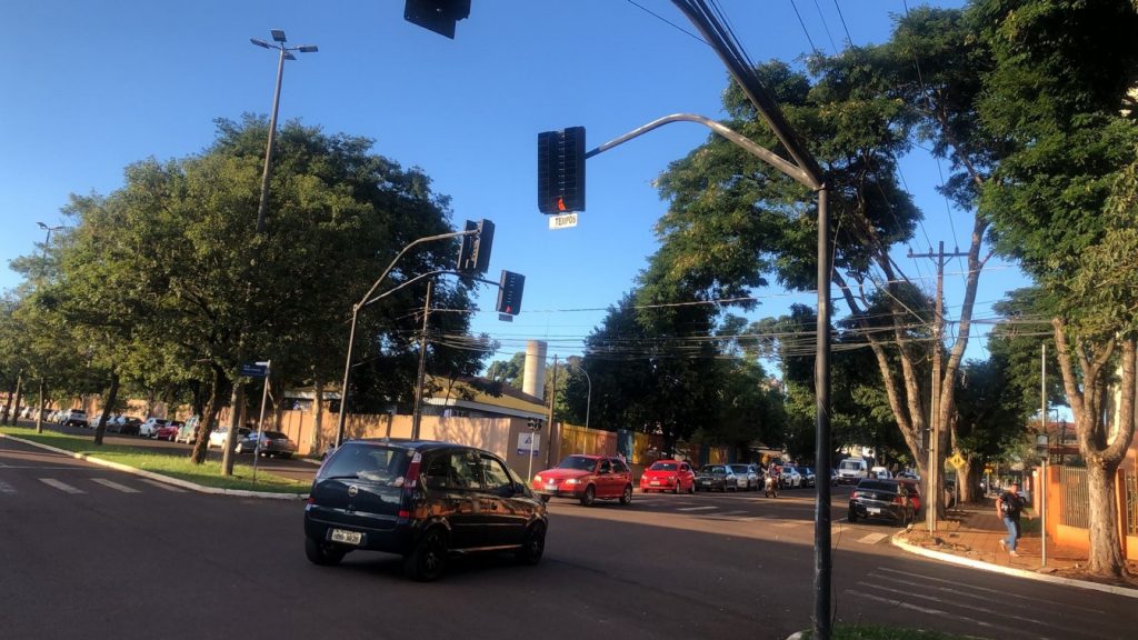 Semáforos do Centro de Cascavel voltam a funcionar normalmente