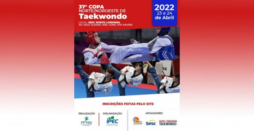 Copa Norte/Noroeste de Taekwondo será realizada em Londrina neste final de semana