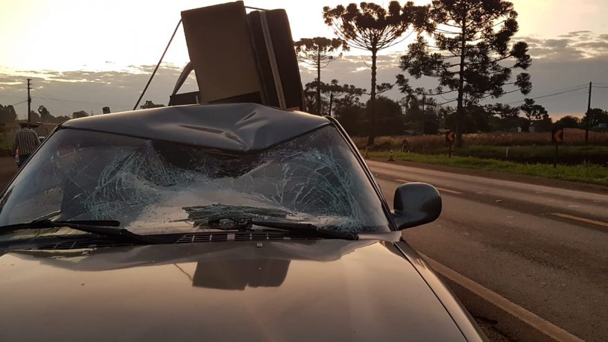 Ciclista sofre traumatismo craniano após ser atropelado na BR-277; “Quando vi ele já estava em cima”, diz sobrinho do motorista