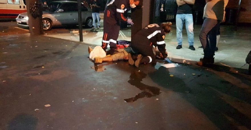 Trio de bêbados mobiliza PM e SAMU em bar no Santa Cruz; uma jovem precisou ser encaminhada à UPA