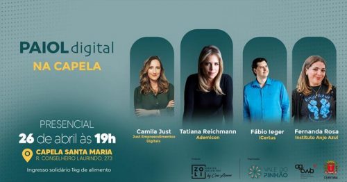 Curitiba – Paiol Digital de abril reúne empreendedores na Capela Santa Maria Imagem referente a Curitiba – Paiol Digital de abril reúne empreendedores na Capela Santa Maria