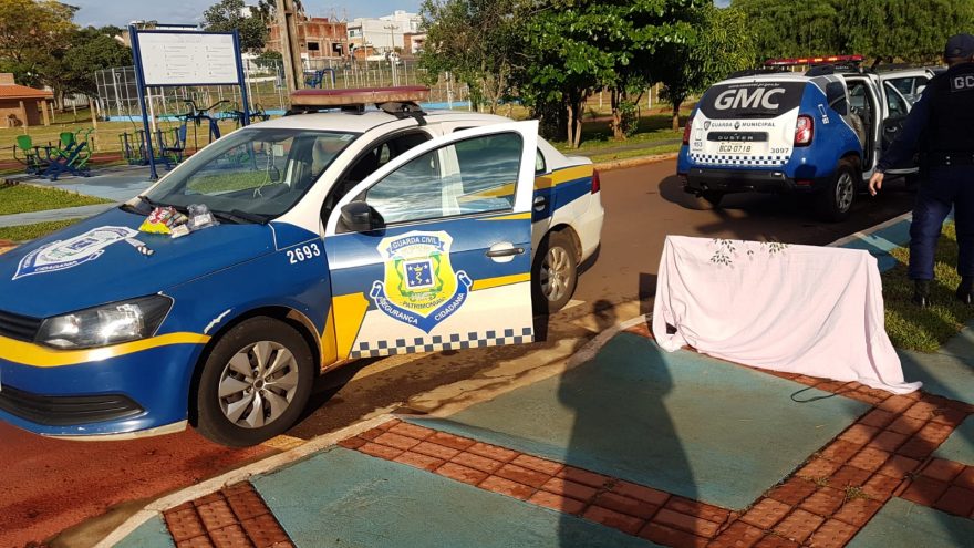 Carregando televisor possivelmente furtado, jovem é detido pela Guarda Patrimonial no Ecopark Oeste