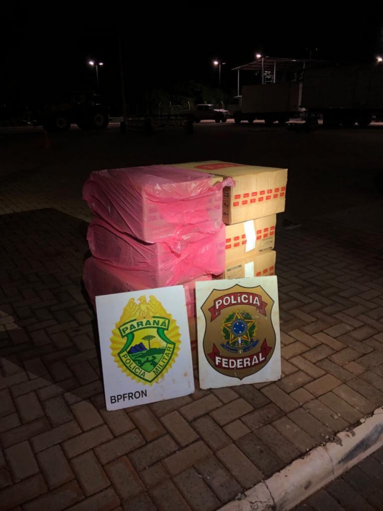 PF e BPFRON apreendem contrabando em Guaíra