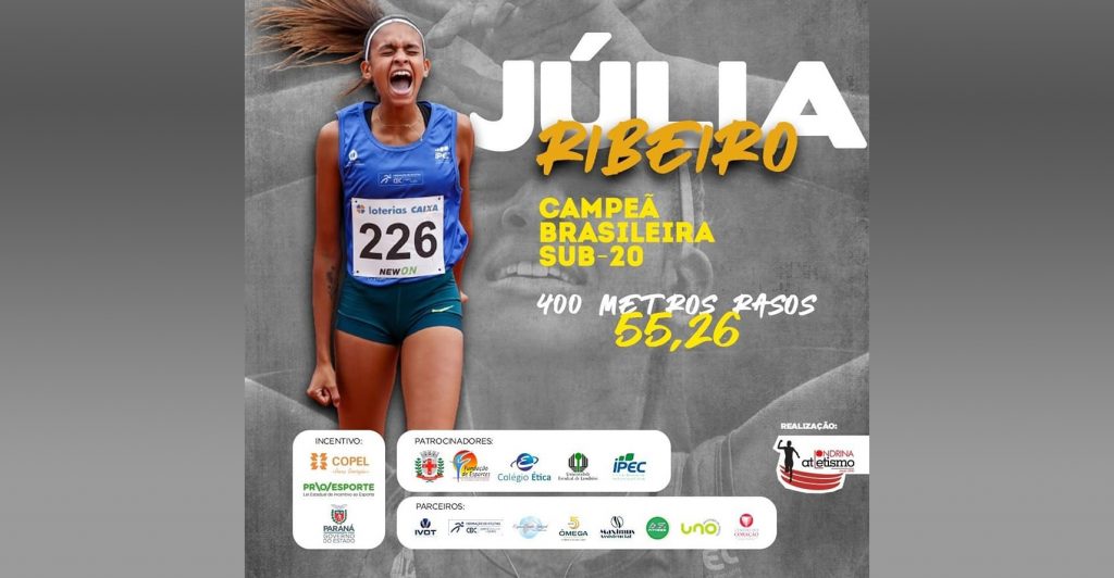 Londrina/FEL/IPEC garante o terceiro lugar no Brasileiro Sub-20 de Atletismo