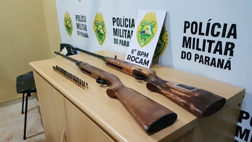 Irmãos gêmeos são detidos ao ir caçar com duas espingardas calibre 22 adulteradas