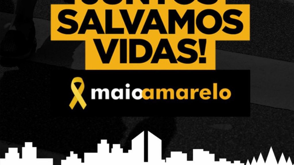“Juntos Salvamos Vidas” é o tema do movimento “Maio Amarelo” que começa domingo (1)