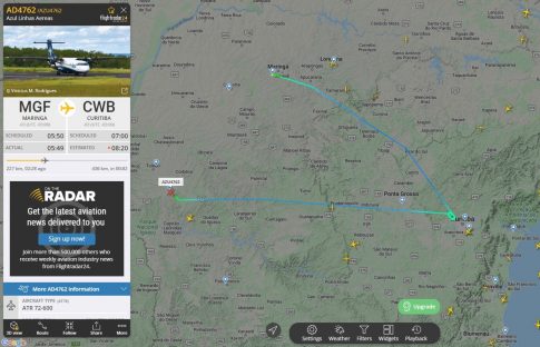 Imagem referente a Parece que o jogo virou!? Avião não consegue pousar em Curitiba e é encaminhado a Cascavel