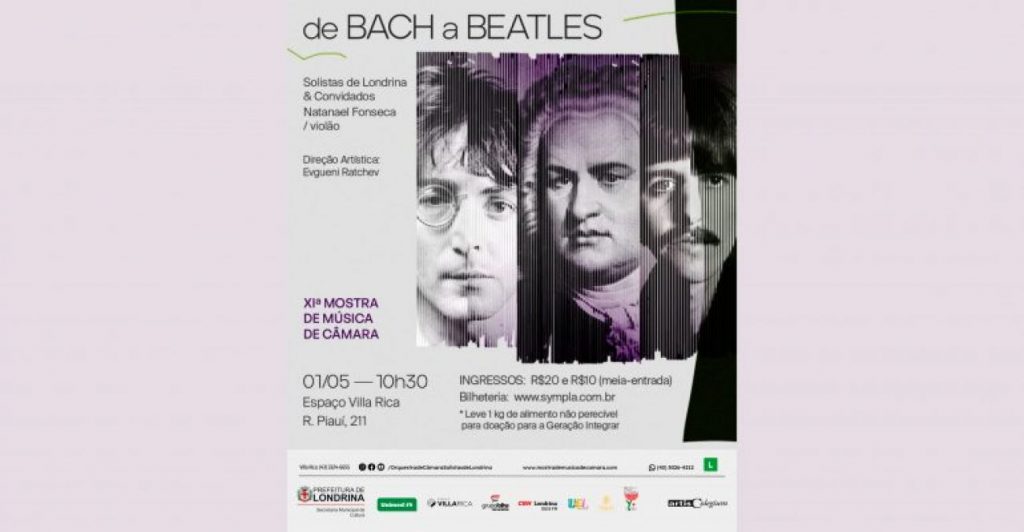 Solistas de Londrina e convidados fazem concerto inédito “De Bach a Beatles”